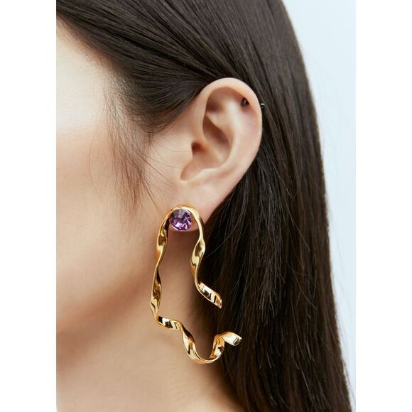 Dries Van Noten Accessories - Dries Van Noten Women Curly Earrings
